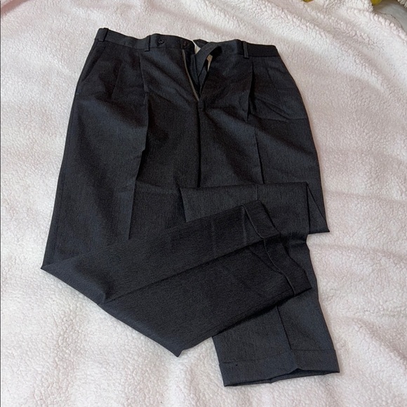 Black Formal Dress Pants with Tailored Fit - Picture 1 of 6